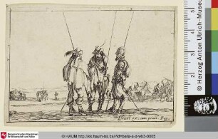 Drei stehende Soldaten