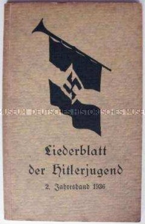Text-Noten-Heft mit Liedern der HJ