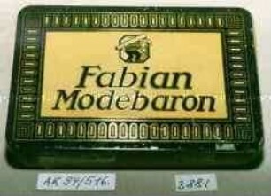 Blechdose für 25 Stück Zigaretten "Fabian Modebaron"