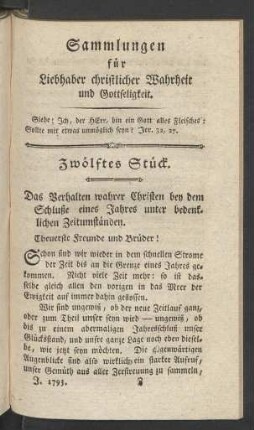 Zwölftes Stück