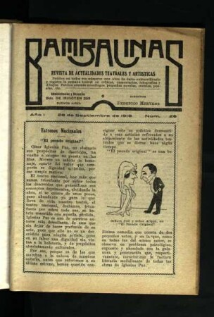 ¡Hechizado! : comedia de costumbres en un acto y tres cuadros