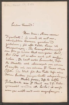 Brief an Friedrich Spitta : 05.03.1896