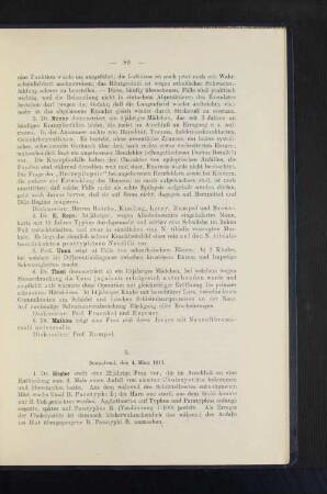 3. Sonnabend, den 4. März 1911.