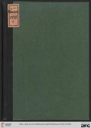 Münchener Malerei 1870-1890 : Januar-Februar 1918