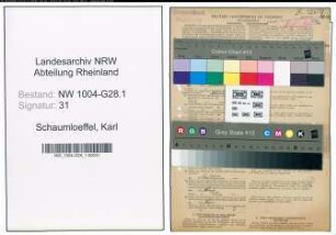 Entnazifizierung Karl Schaumloeffel , geb. 10.10.1879 (Telegr.Inspektor)