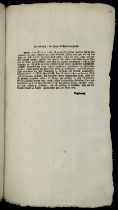 Verordnung, die Fuhr-Ochsen betreffend : Zweybrücken den 3ten May 1764.