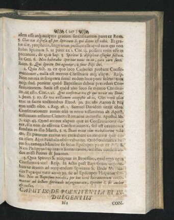 Caput IX. De Poenitentia Et Indulgentiis.