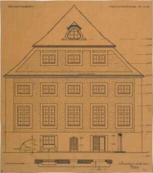 Fischer, Theodor; Rosenheim; Kunstmühle - Grundriss, Ansicht, Detail