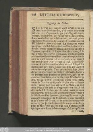 Réponse de Babet.