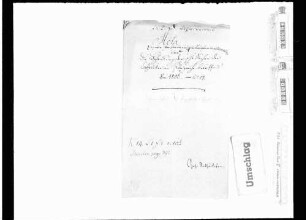 Behandlung der Ehesachen der Katholiken: Dispensationsgesuche in verschiedenen Ehesachen; Vorarbeiten zum königlichen Dekret vom 13.01.1811 über die Zuständigkeit der Behörden für Ehesachen der Katholiken
