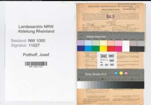 Entnazifizierung Josef Potthoff, geb. 28.01.1895 (Landesinspektor)