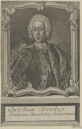 Bildnis des Christian Gunther, Prinz von Schwarzburg-Sondershausen