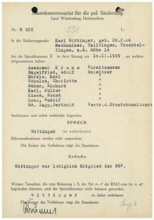 Güttinger, Karl