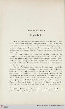 Neuntes Kapitel. Rückblick