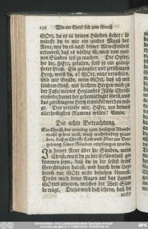 Die achte Betrachtung.
