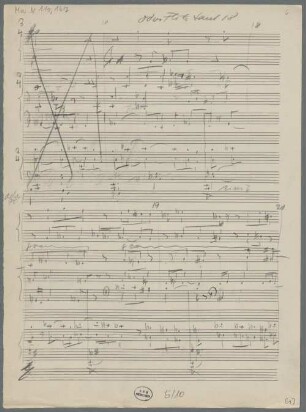Kammermusik, Sketches, strings, woodwinds, pf, LüdD p.446 - BSB Mus.N. 119,167 : [without title]