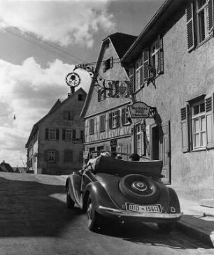Weil der Stadt-Merklingen, Hauptstraße 16. Gasthaus Rose