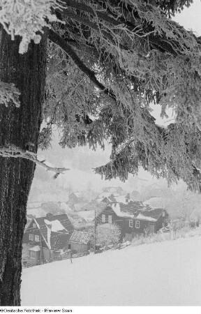 Verschneite Berglandschaft