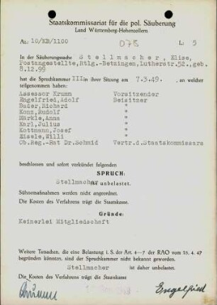 Stellmacher, Elise