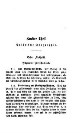 Erster Abschnitt. Allgemeine Menschenkunde