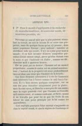 Article XVI. § 2e. Tout le monde s'appliquera à la recherche de nouvelles machines, de nouveaux outils, de nouveaux procédés, etc.