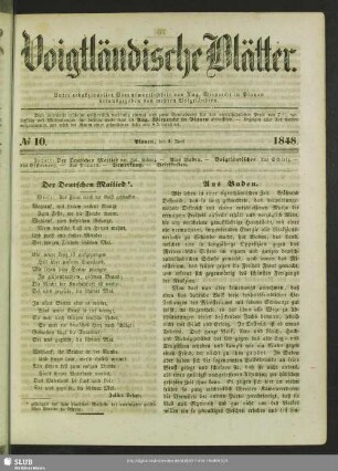 Voigtländische Blätter