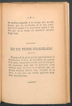 Lis dos primos incarcelados