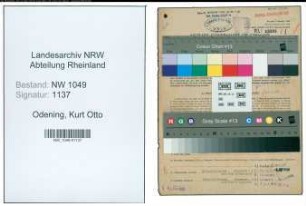 Entnazifizierung Kurt Otto Odening , geb. 25.06.1910 (Technischer Angestellter)
