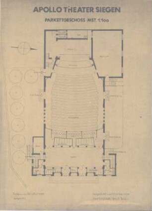 Apollo-Theater Siegen, Parkettgeschoss