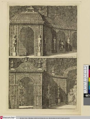 [Gartengestaltung mit Arkaden und Brunnen]