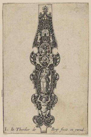 Schlüsselanhänger, Blatt aus der Folge "Des Pendants de Cleffs pour les Femmes"