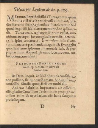 Franciscus Burckhardus ... in libro de Autonom.