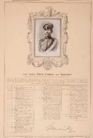 Bildnis von Edwin Freiherr von Manteuffel (1809-1885)