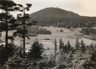 Zittauer Gebirge. Die Lausche von Osten gesehen (vom Hang des Sonnenberges)