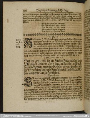 Die zwey und neunzigste Predigt aus Zach. XII. v. 6.