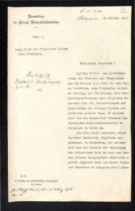 Reise von Präparator J. Kerz nach Bialowiez