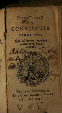 De constantia libri duo