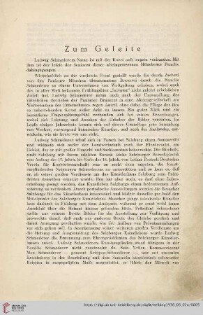 Vorwort: Zum Geleite
