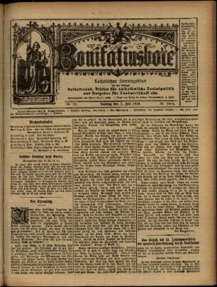 Ausgabe vom Sonntag, den 01. Juni 1919.