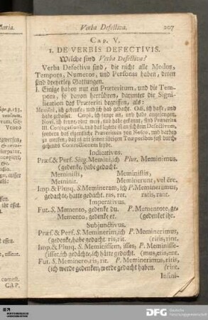 Cap. V. De Verbis Defectivis [et Heteroclitis]