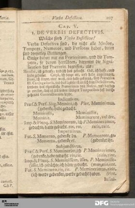 Cap. V. De Verbis Defectivis [et Heteroclitis]