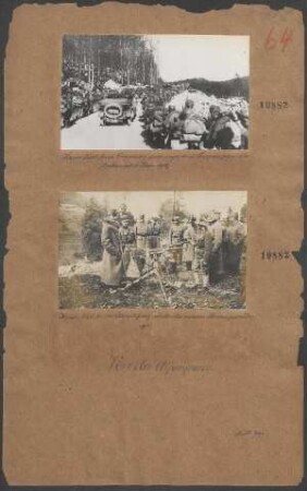 Kaiser Karl beim Vormarsch seiner siegreichen Truppen gegen die ital. Ebene 1917