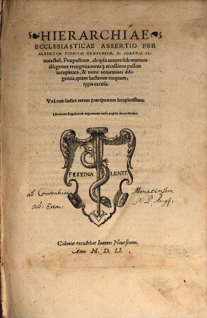 Hierarchiae ecclesiasticae assertio
