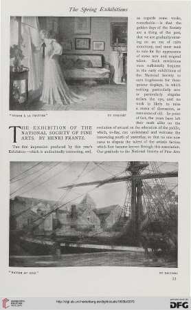 The exhibition of the National Society of Fine Arts