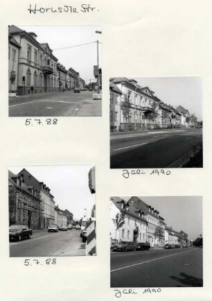 Umbau der B239. Hornsche Straße. 8 Bilder DRK, Ecke Leopoldstraße