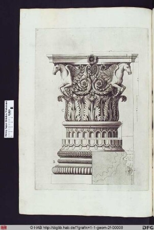 Kapitell und Basis einer Säule