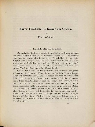 Kaiser Friedrich II. Kampf um Cypern