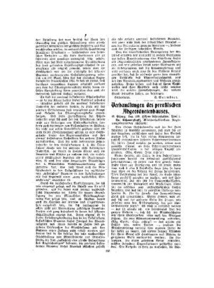 Verhandlungen des preussischen Abgeordnetenhauses