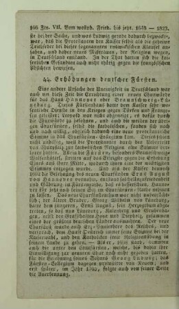 44. Erhöhungen deutscher Fürsten