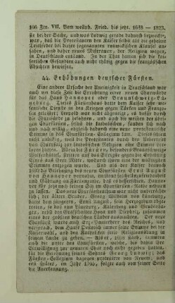 44. Erhöhungen deutscher Fürsten